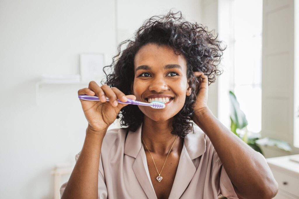 brushing your teeth